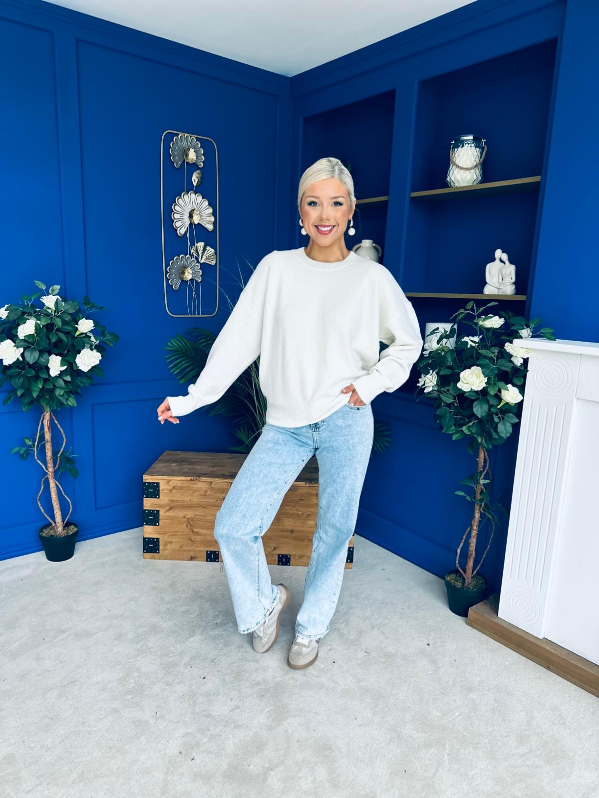 Paula Soft Knit Jumper Cream