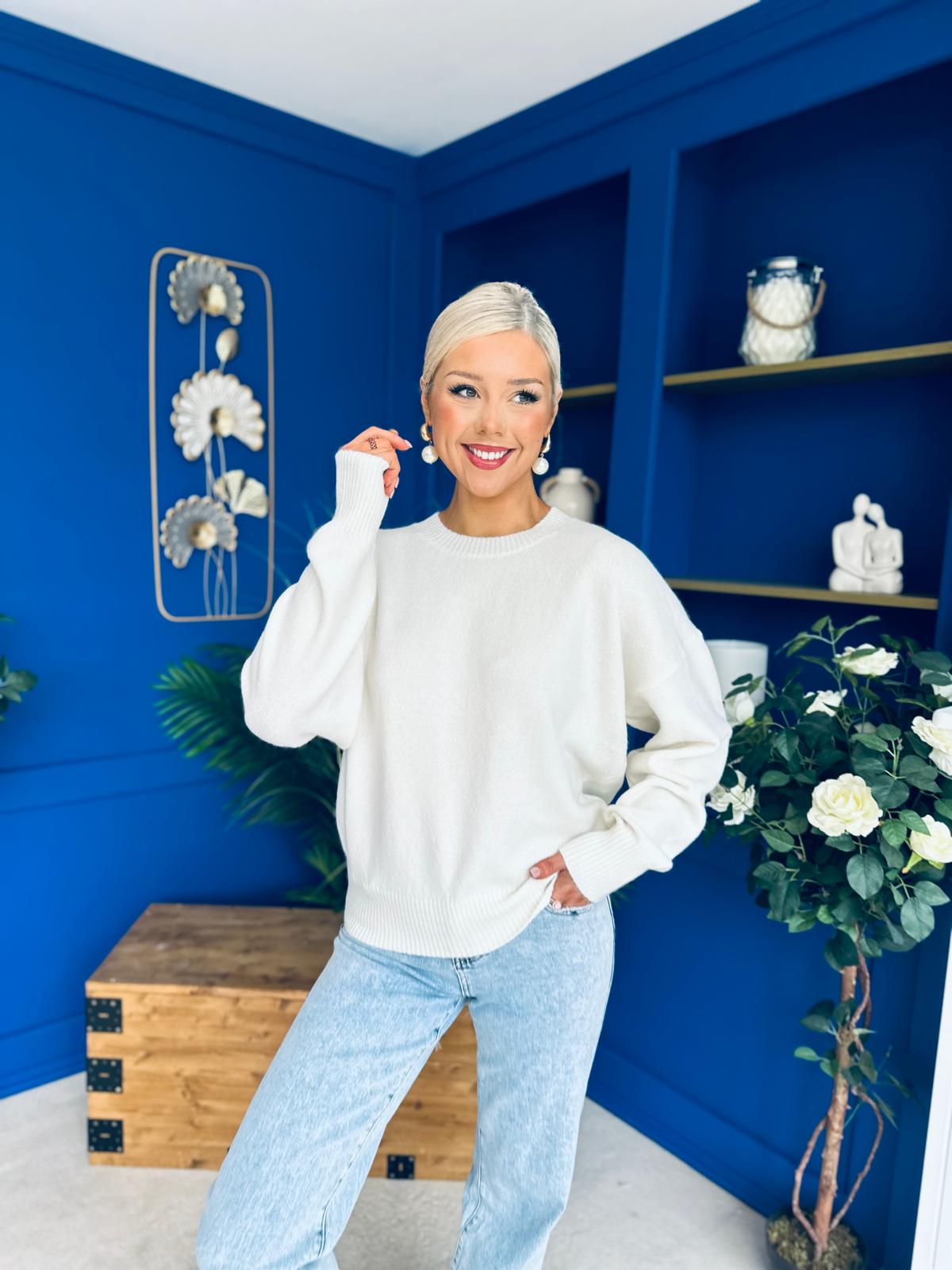 Paula Soft Knit Jumper Cream