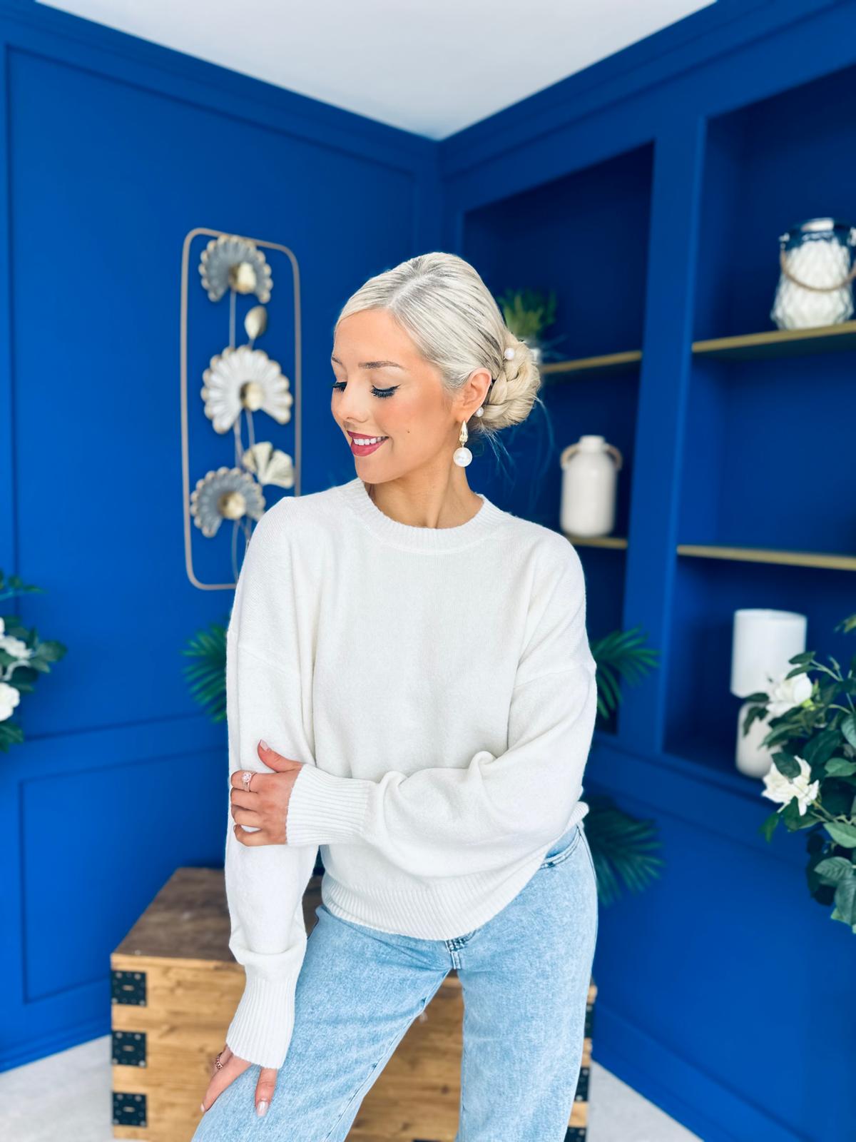 Paula Soft Knit Jumper Cream