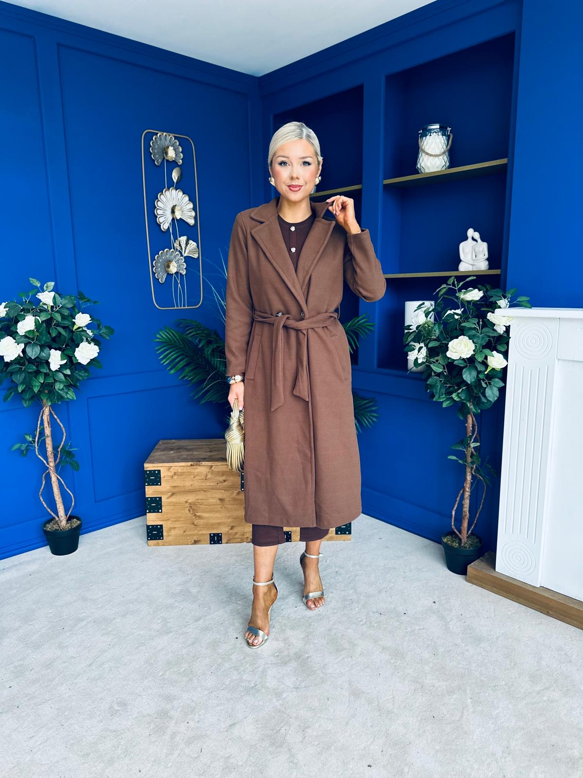 Angela Detailed Trench Coat Coco