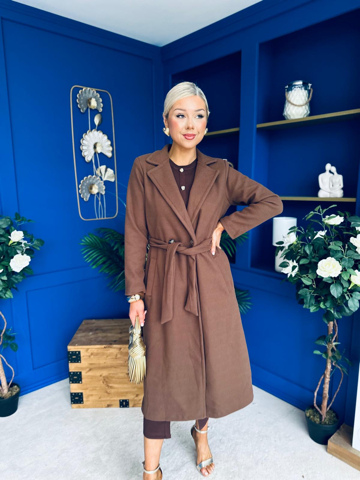 Angela Detailed Trench Coat Coco