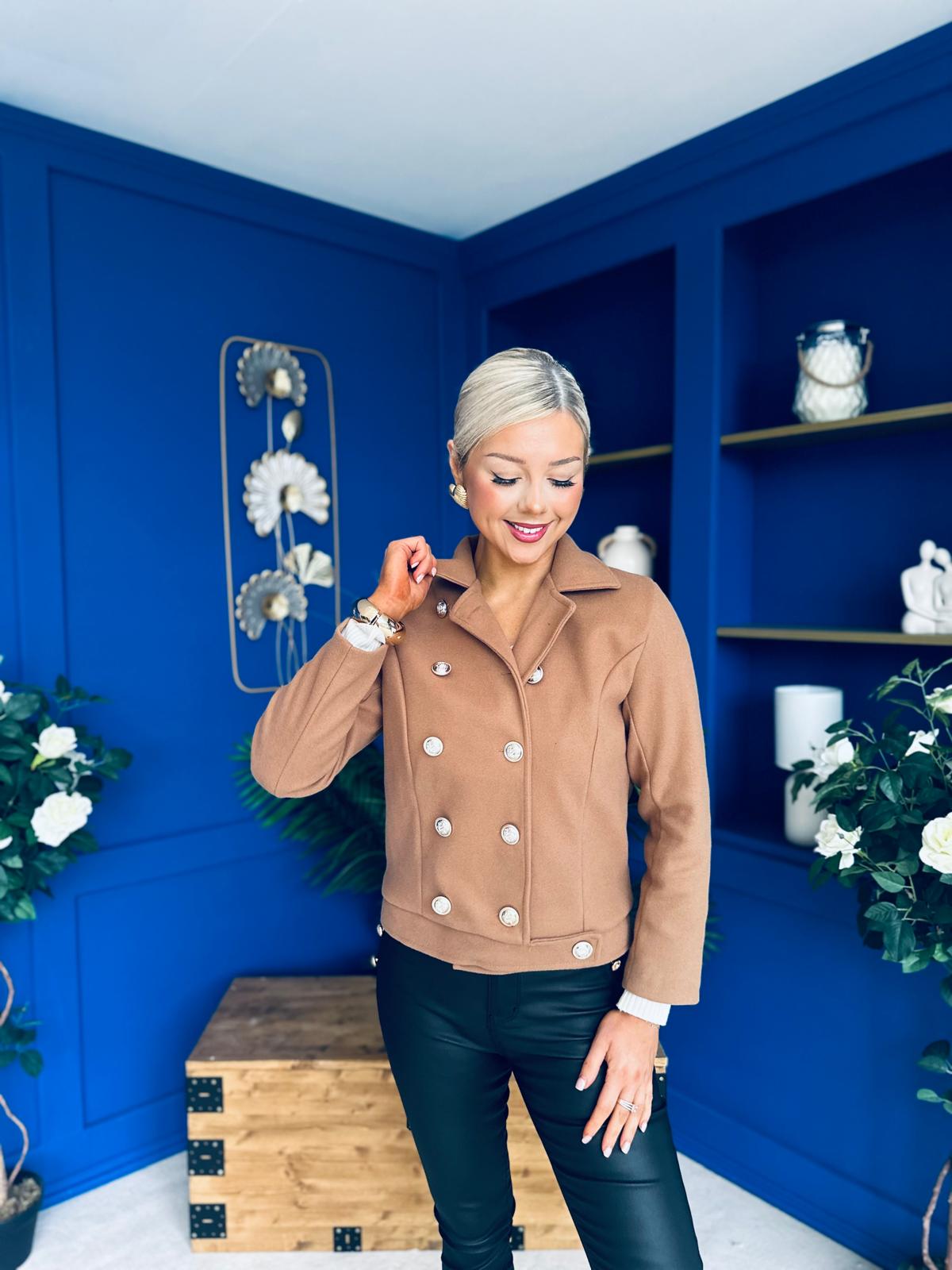 Jackson Detailed Jacket Camel