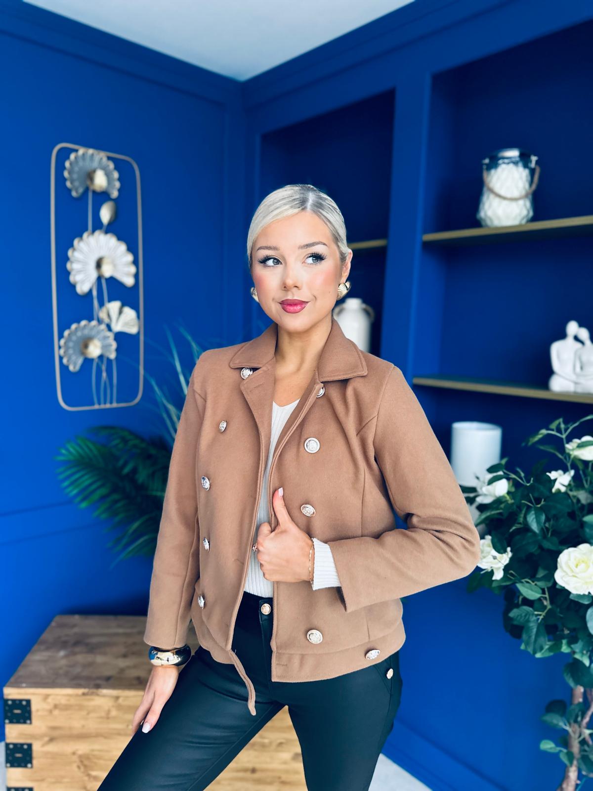 Jackson Detailed Jacket Camel