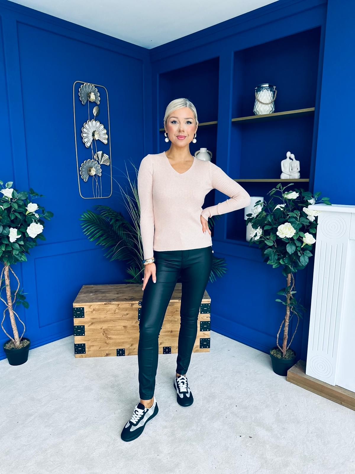 Suzi Detailed Longline Top Blush