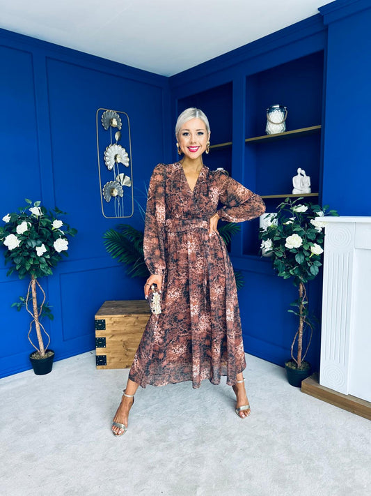 Cally Banded Midi Dress Coco