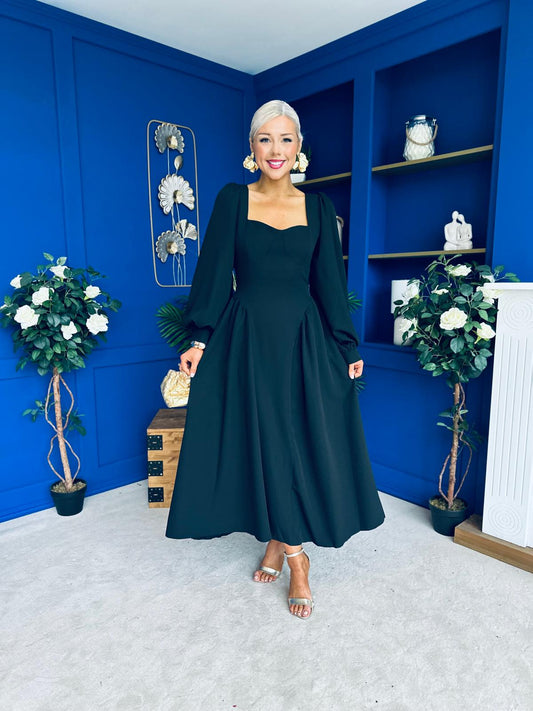 Chelsea Sweetheart Occasion Dress Black