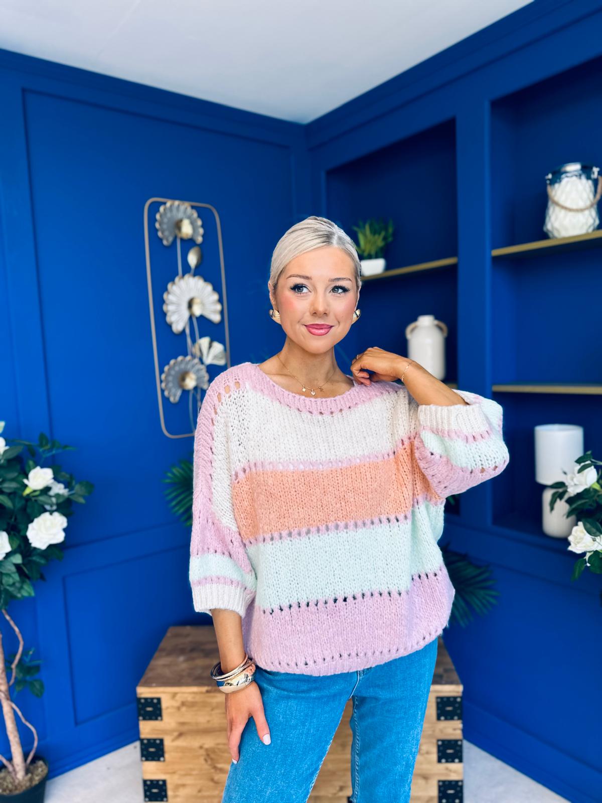 Kris Chunky Jumper Blush