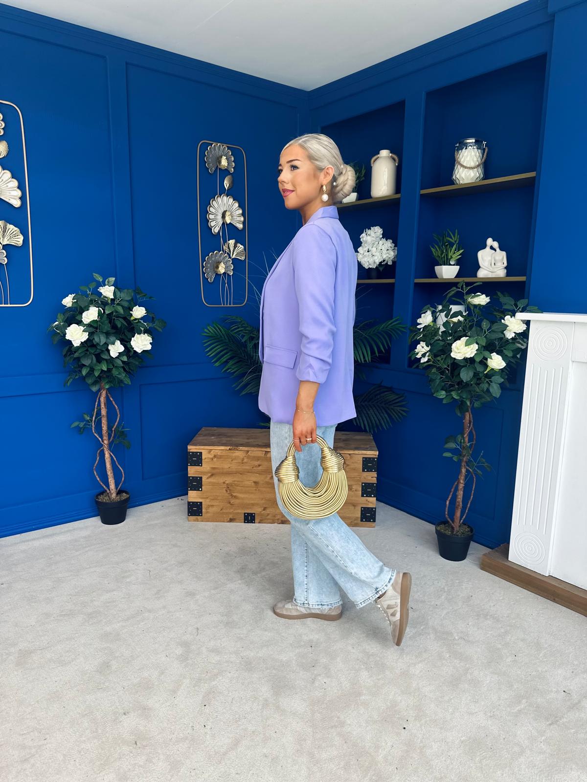 Lydia Detailed Blazer Lilac