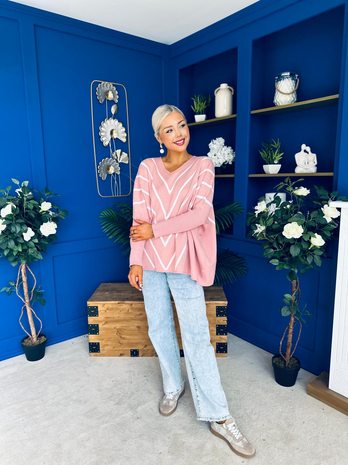 Cathy Detailed Jumper Blush