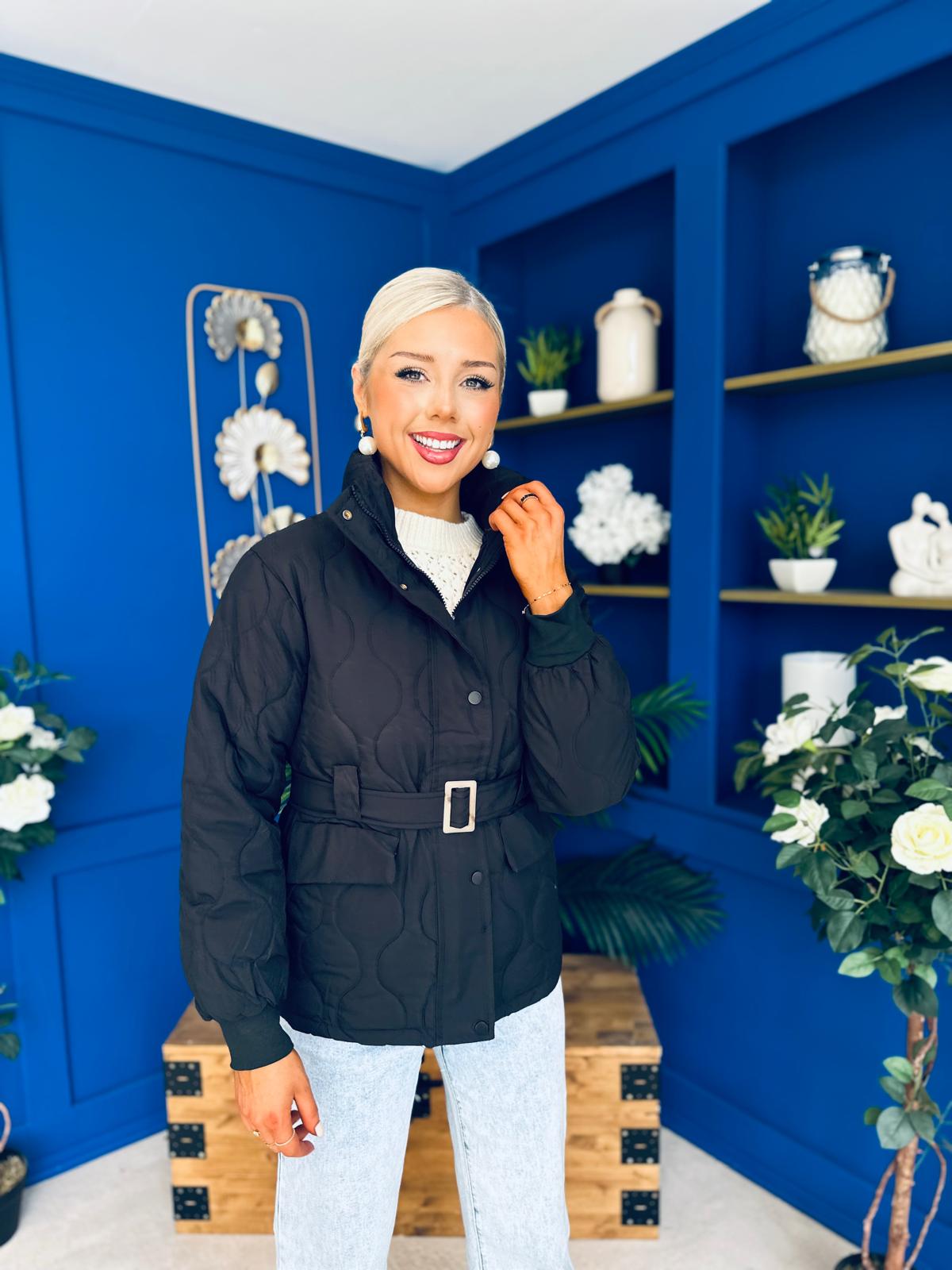 Mariah Quilted Jacket Black