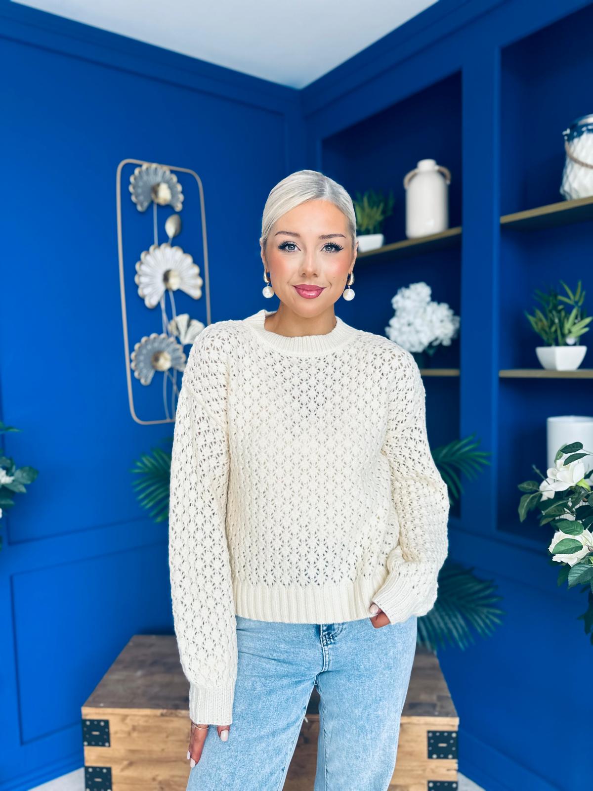 Angela Chunky Knit Jumper Cream