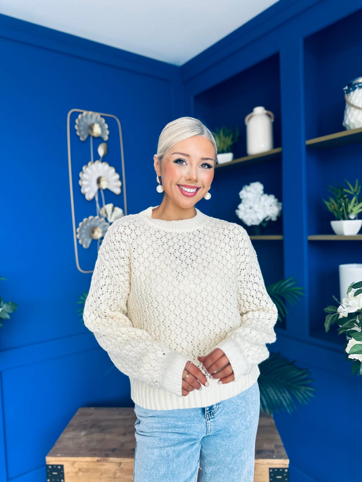 Angela Chunky Knit Jumper Cream