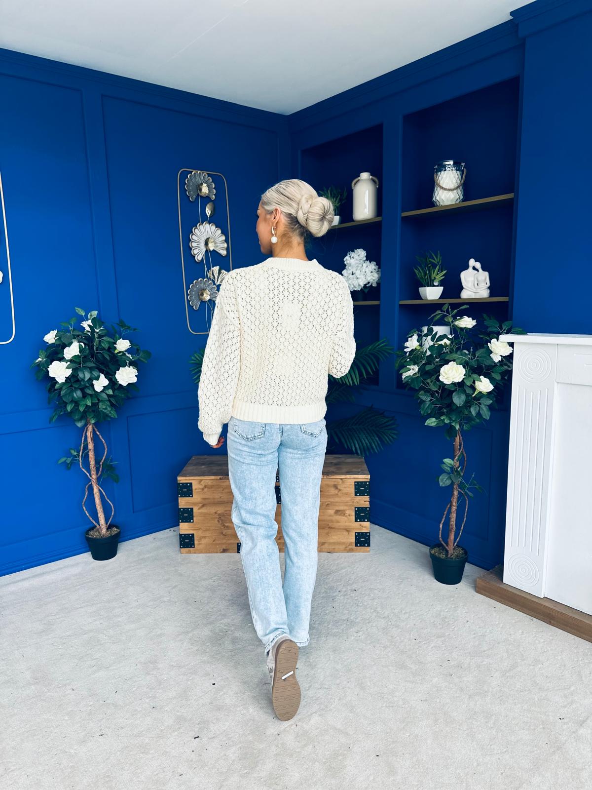 Angela Chunky Knit Jumper Cream