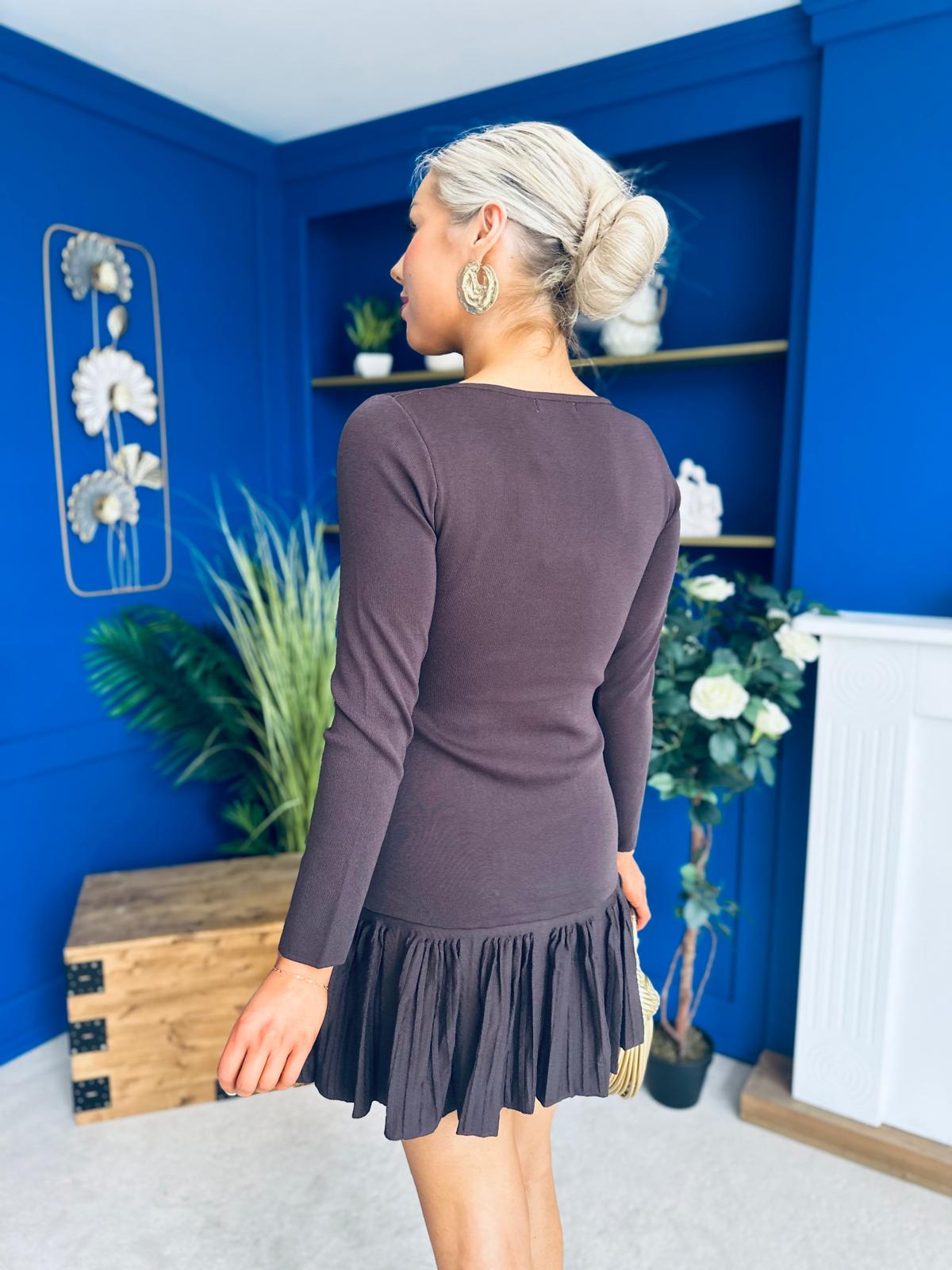 Jada Button Detail Mini Dress Coco