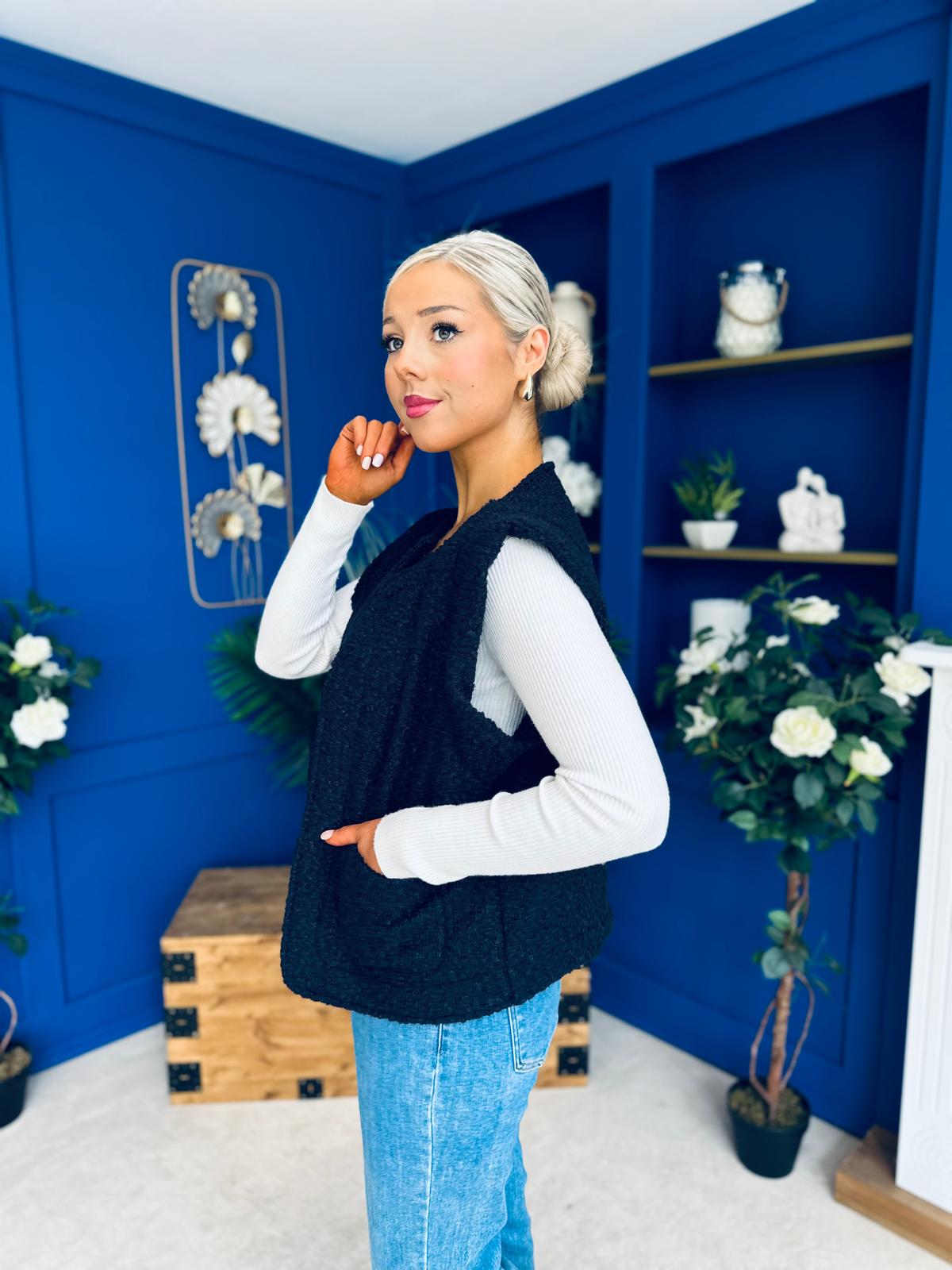 Maeve Detailed Gilet Navy