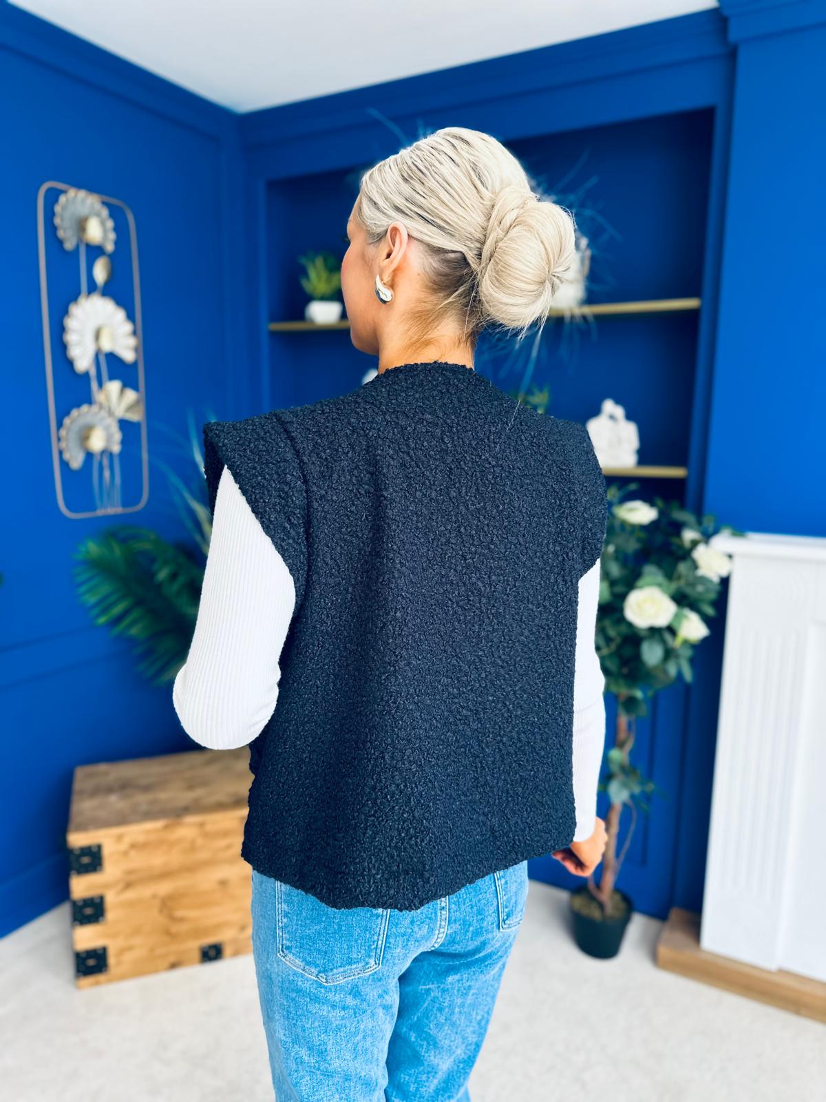 Maeve Detailed Gilet Navy