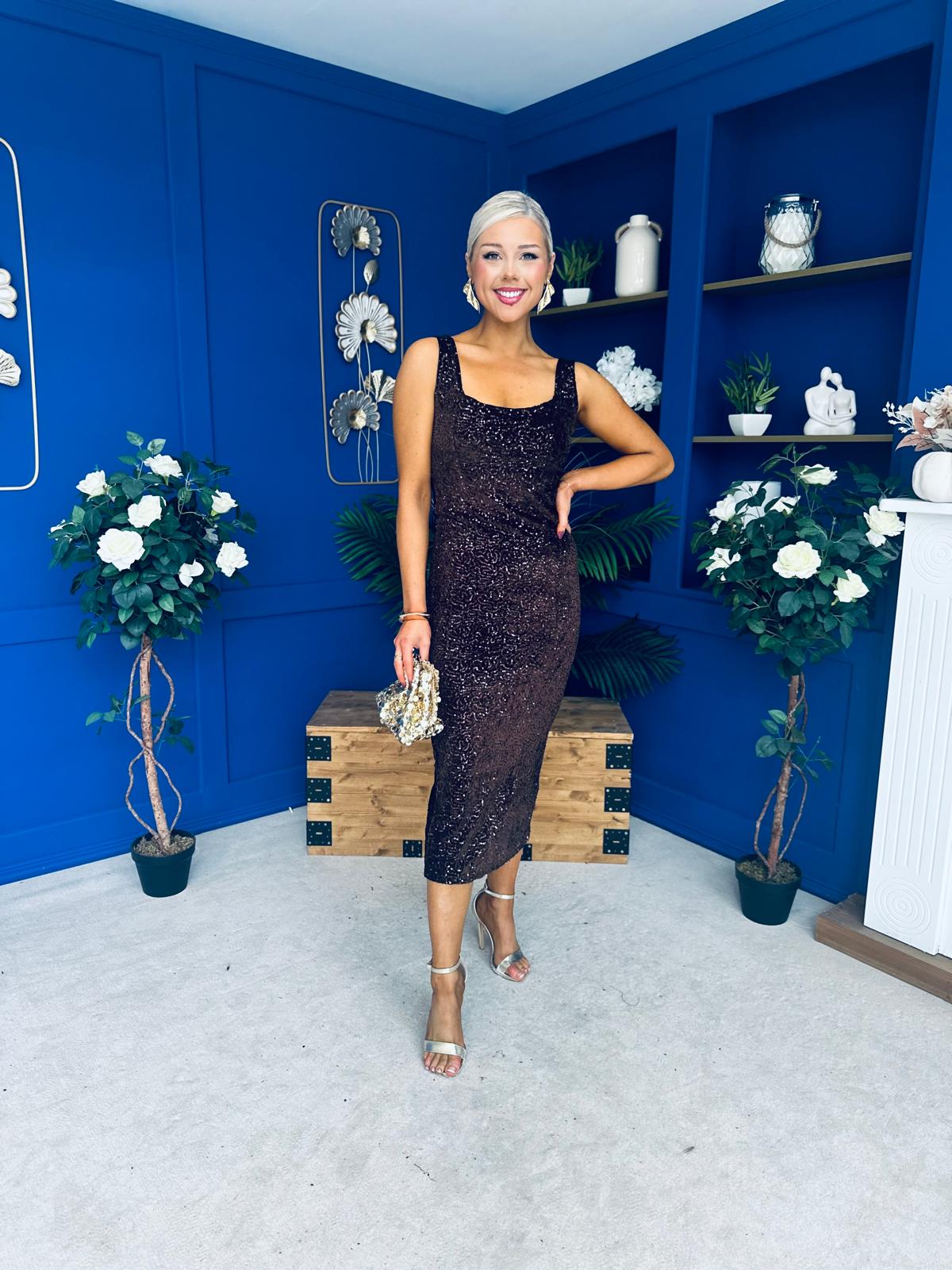 Mabel Sequin Occasion Dress Coco