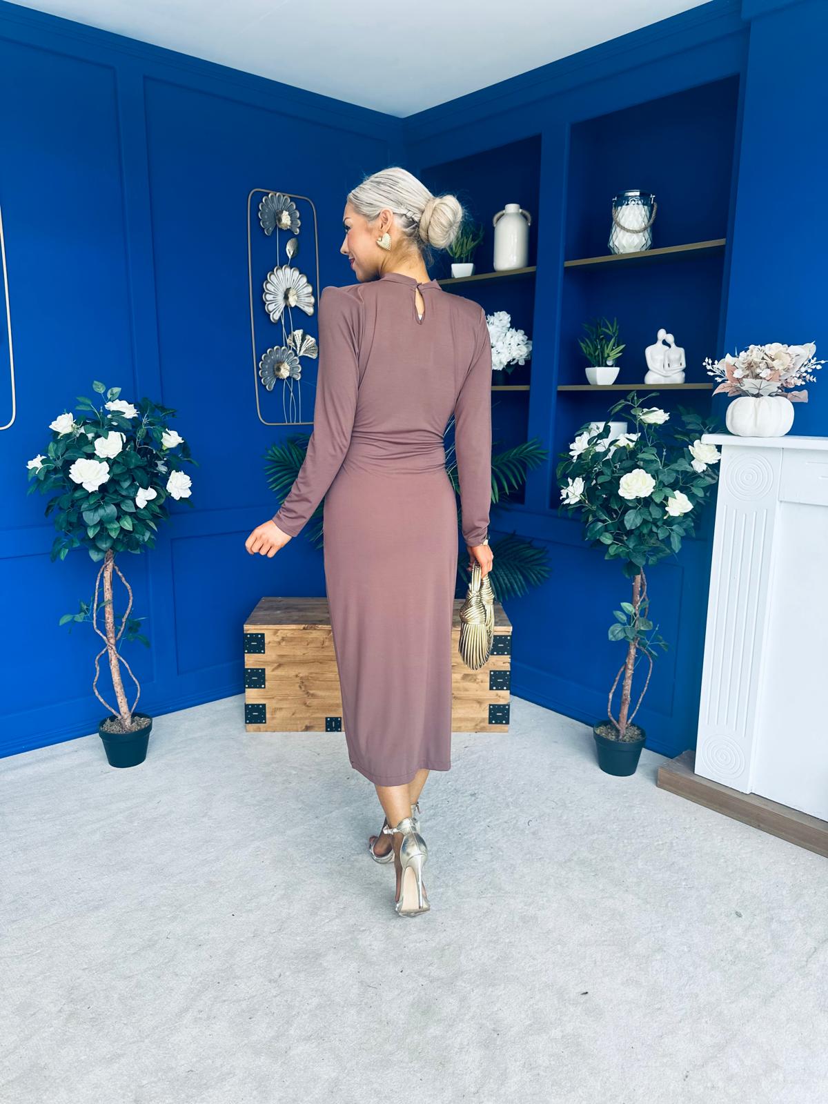 Lisa Clasp Detail Midi Dress Coco