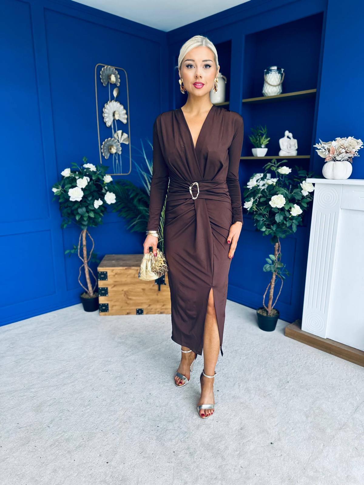 Ester Detailed Midi Dress Coco