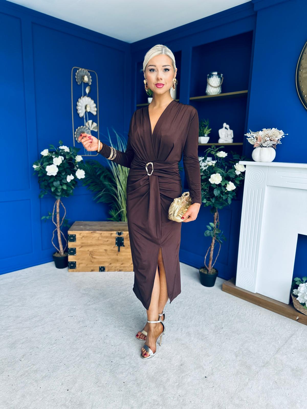 Ester Detailed Midi Dress Coco