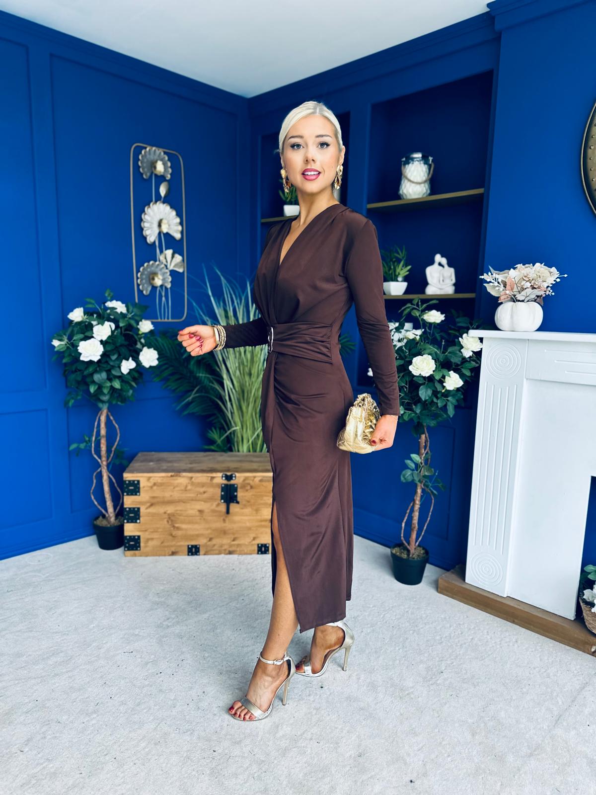 Ester Detailed Midi Dress Coco