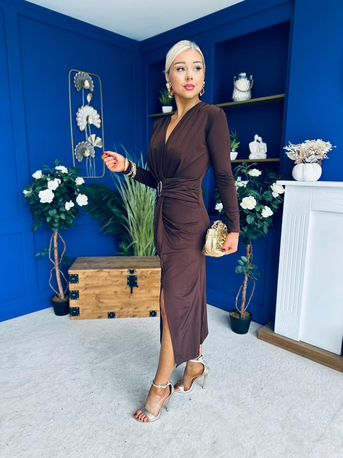 Ester Detailed Midi Dress Coco
