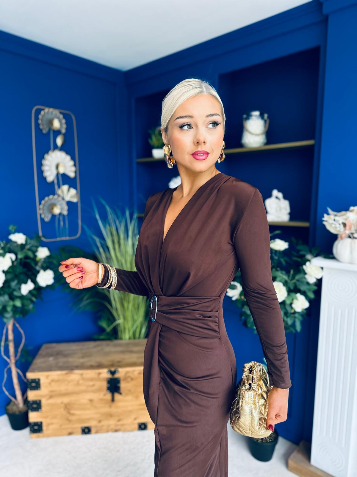 Ester Detailed Midi Dress Coco
