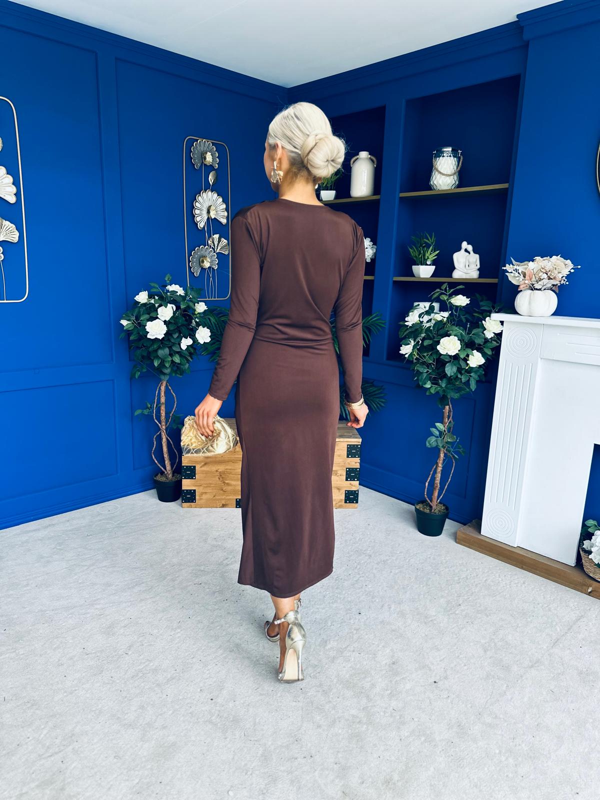Ester Detailed Midi Dress Coco
