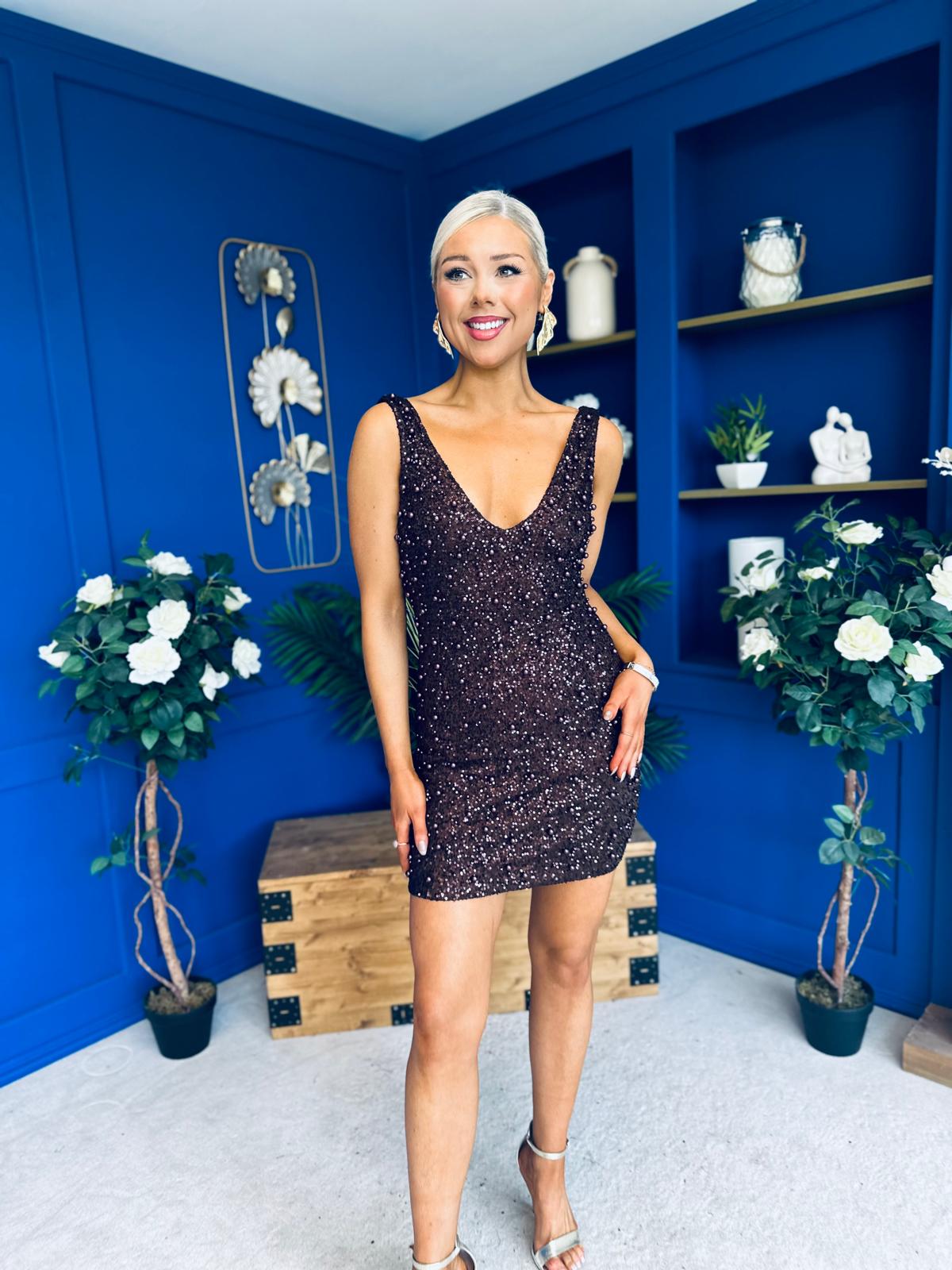 Barbara Sequin Mini Dress Coco