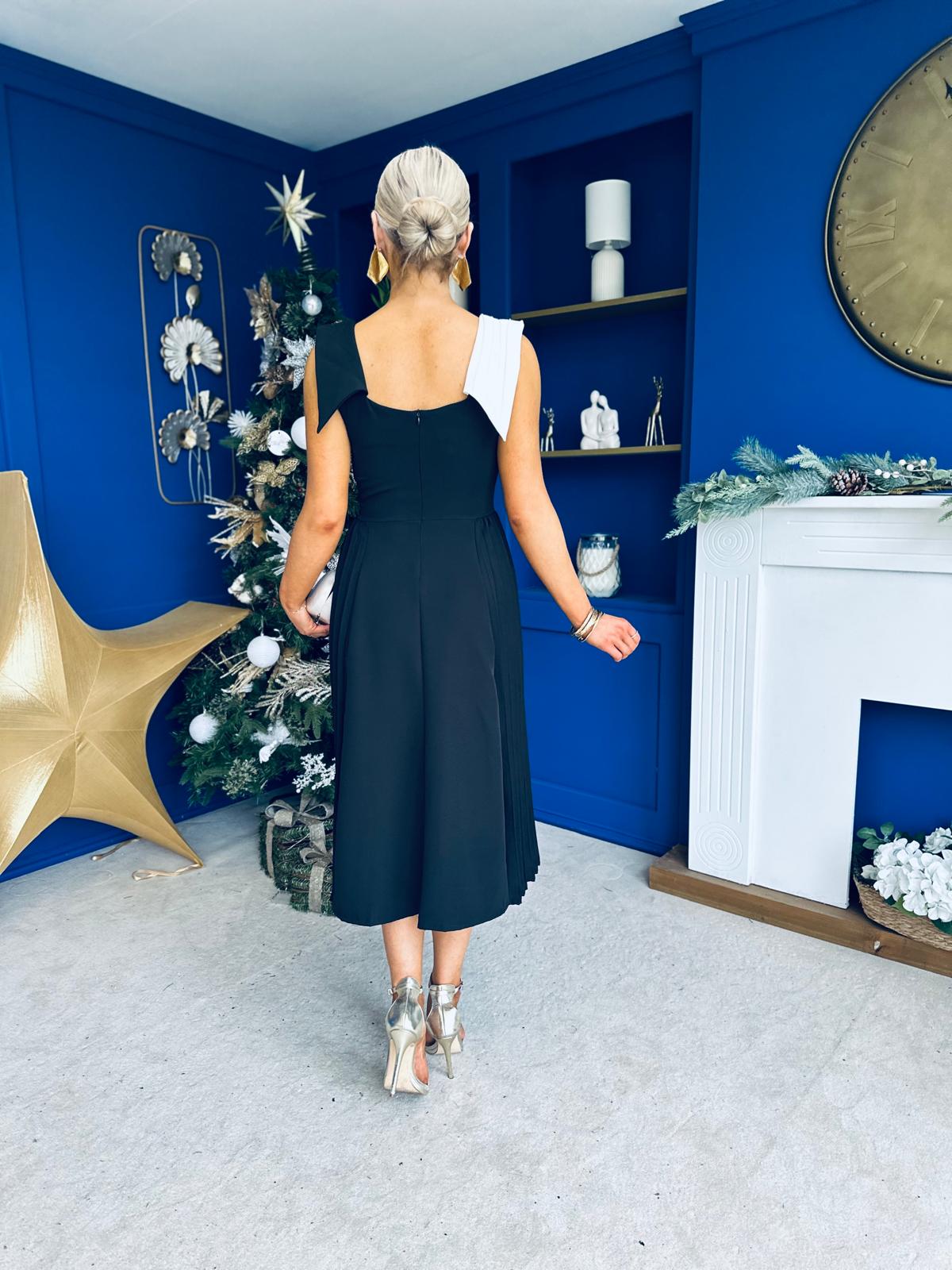 Courtney Detailed Occasion Dress Black