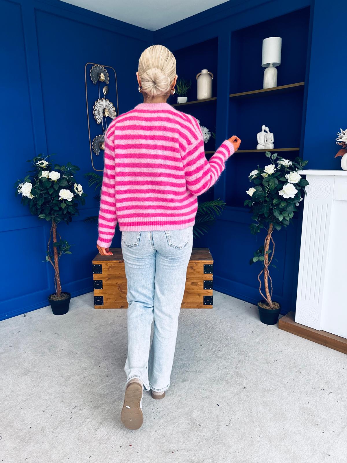 Kelly Soft Knit Cardi Pink / Fuchsia