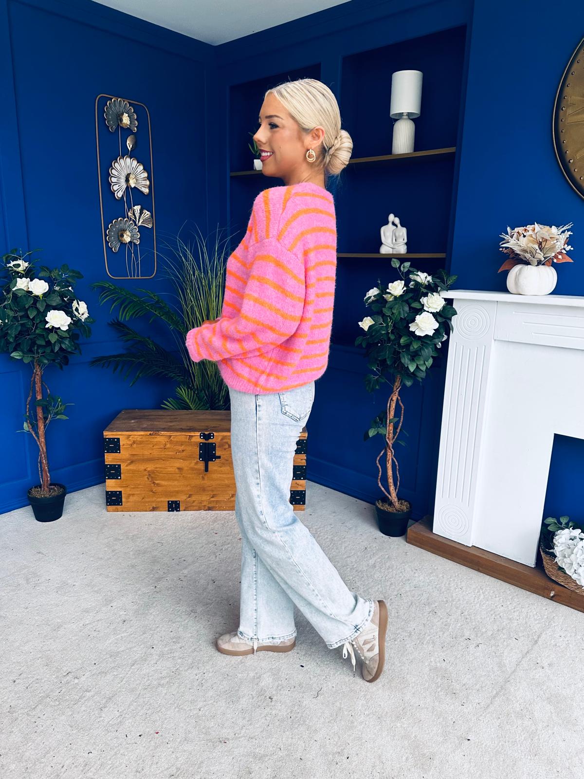 Miley Soft Knit Cardi Pink