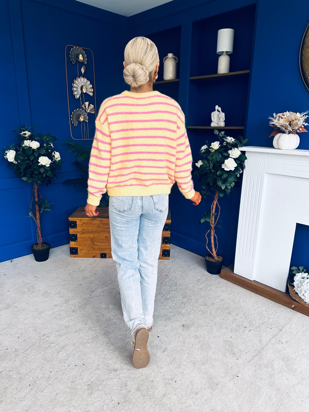 Miley Soft Knit Cardi Yellow