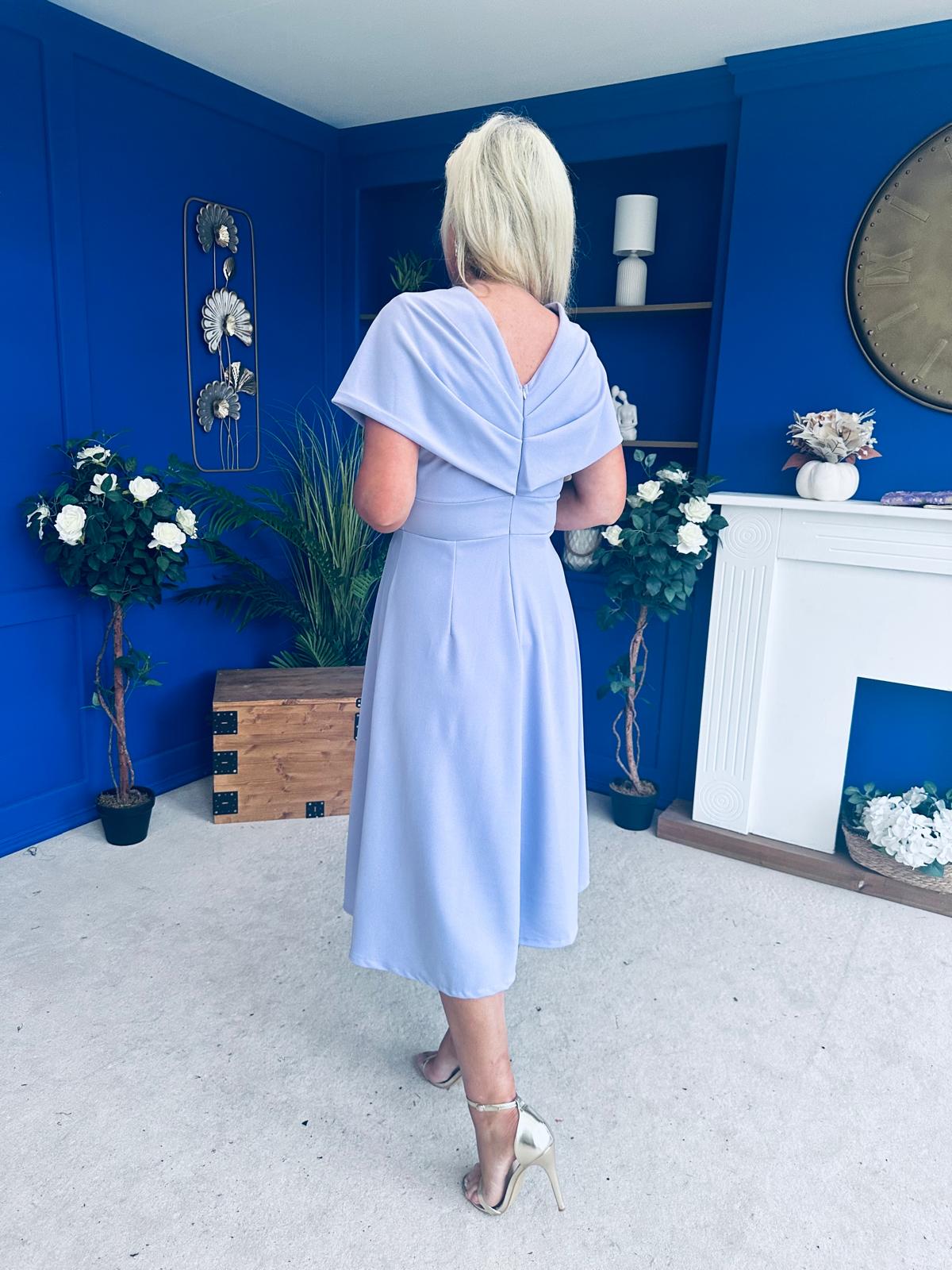 Catherine Detailed Occasion Dress Lilac