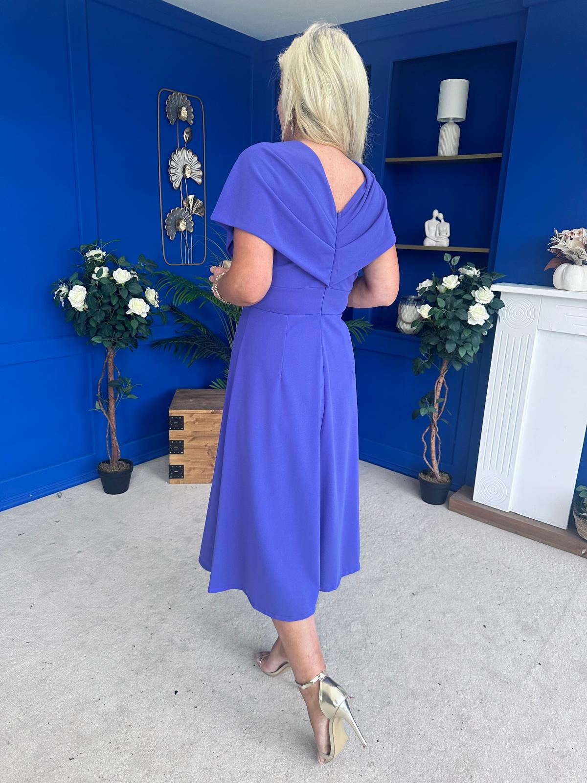 Catherine Detailed Occasion Dress Violet