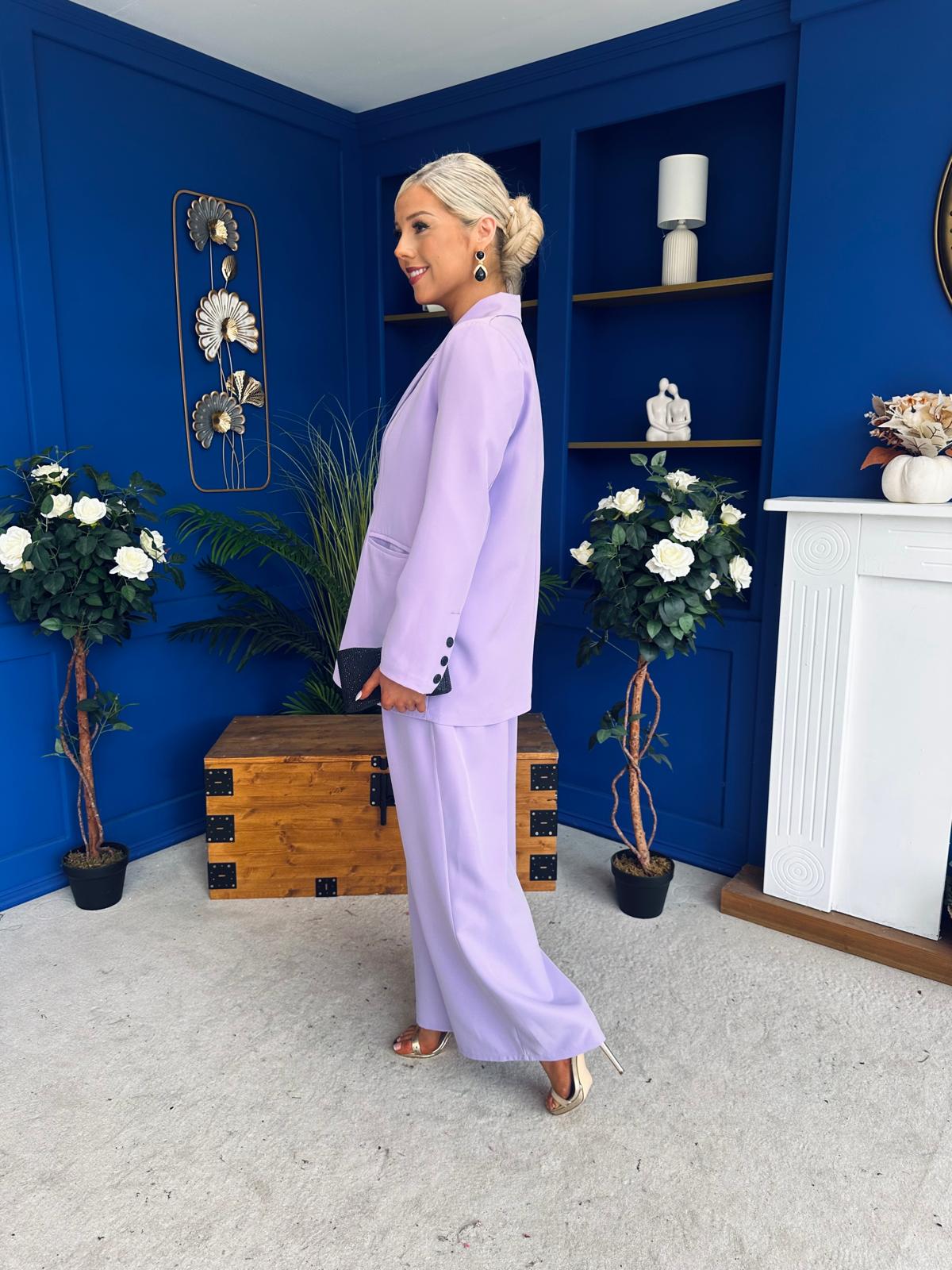 Samantha Over Sized Suit Lilac