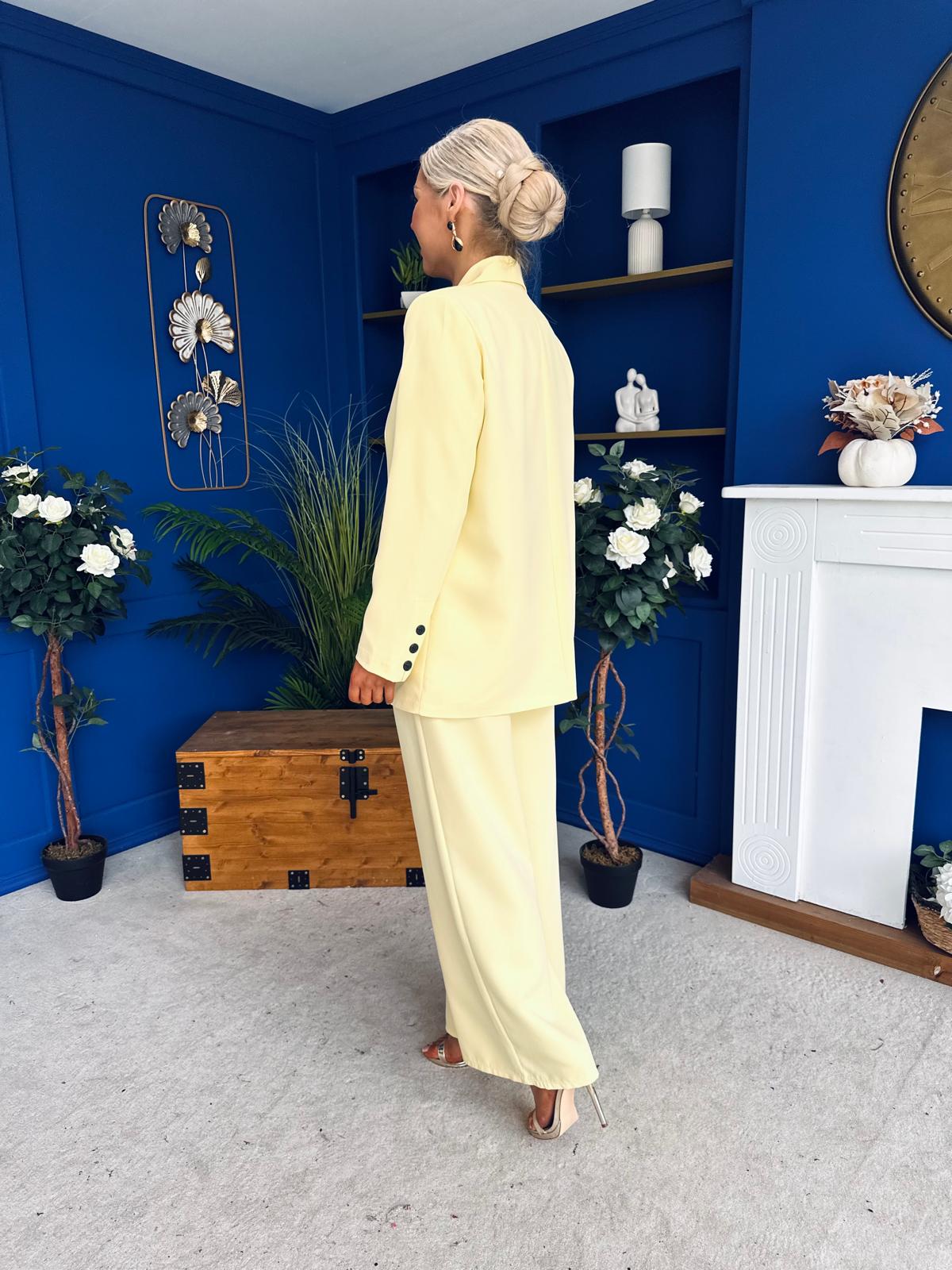 Samantha Over Sized Suit Yellow