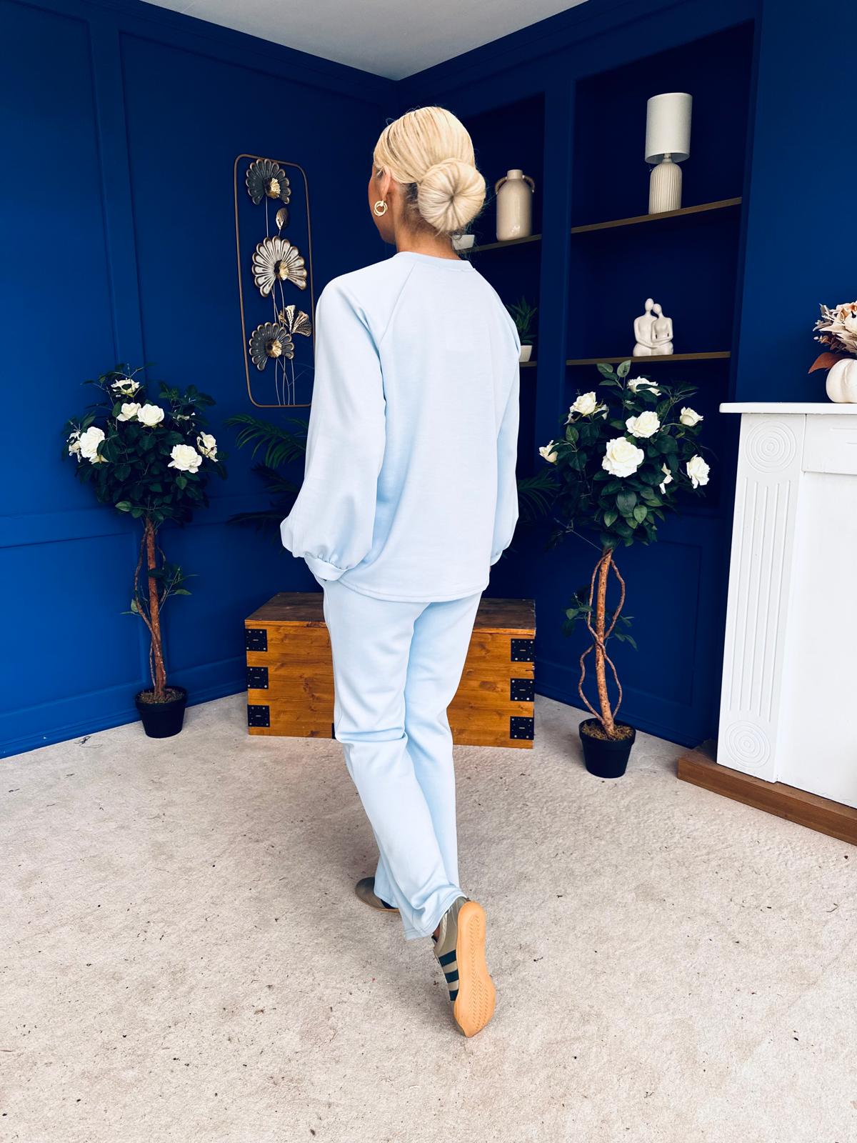 Sydney Jumper & Jogger Set Pwr Blue