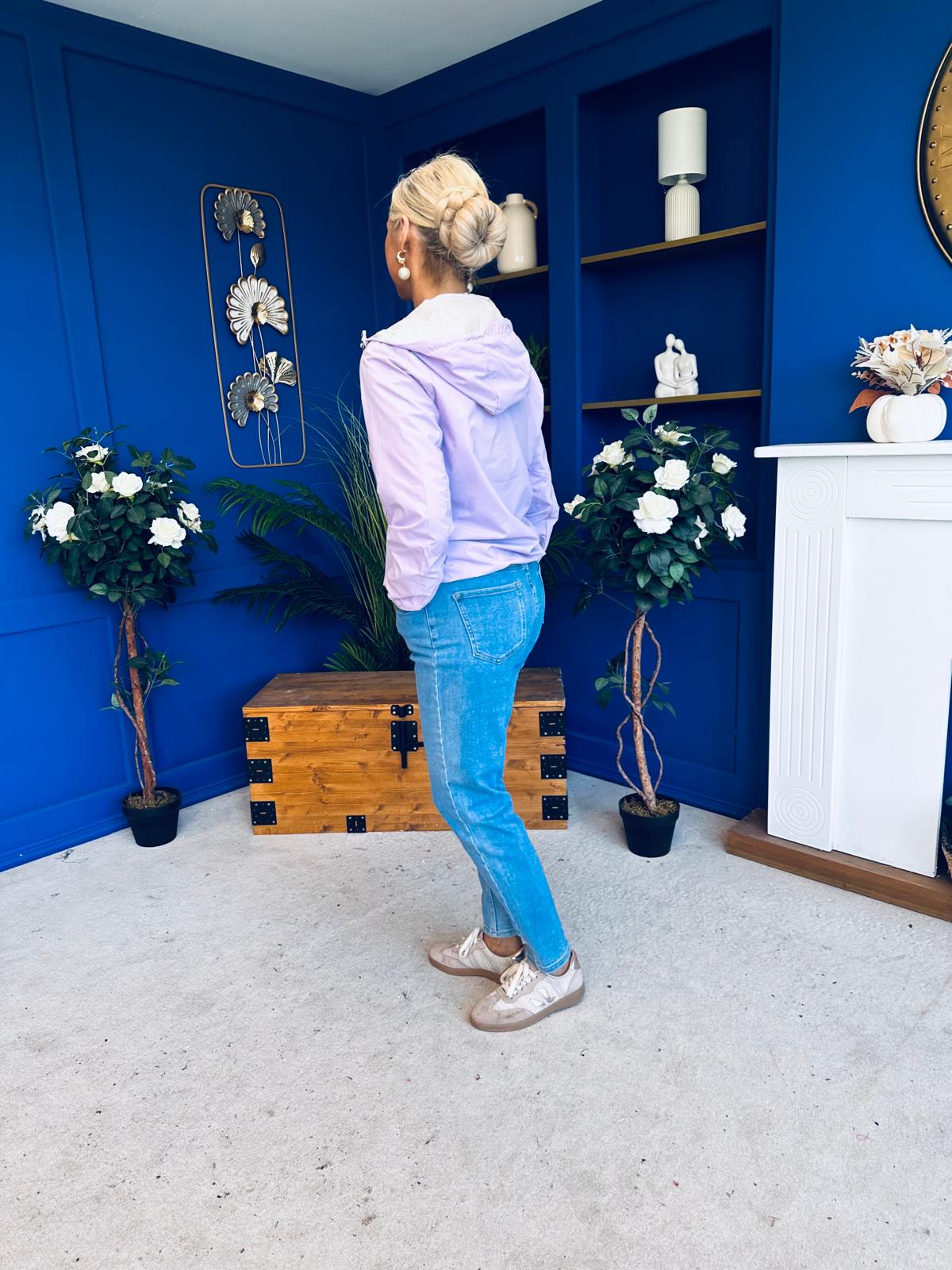 Sophia Hooded Windbreaker Lilac