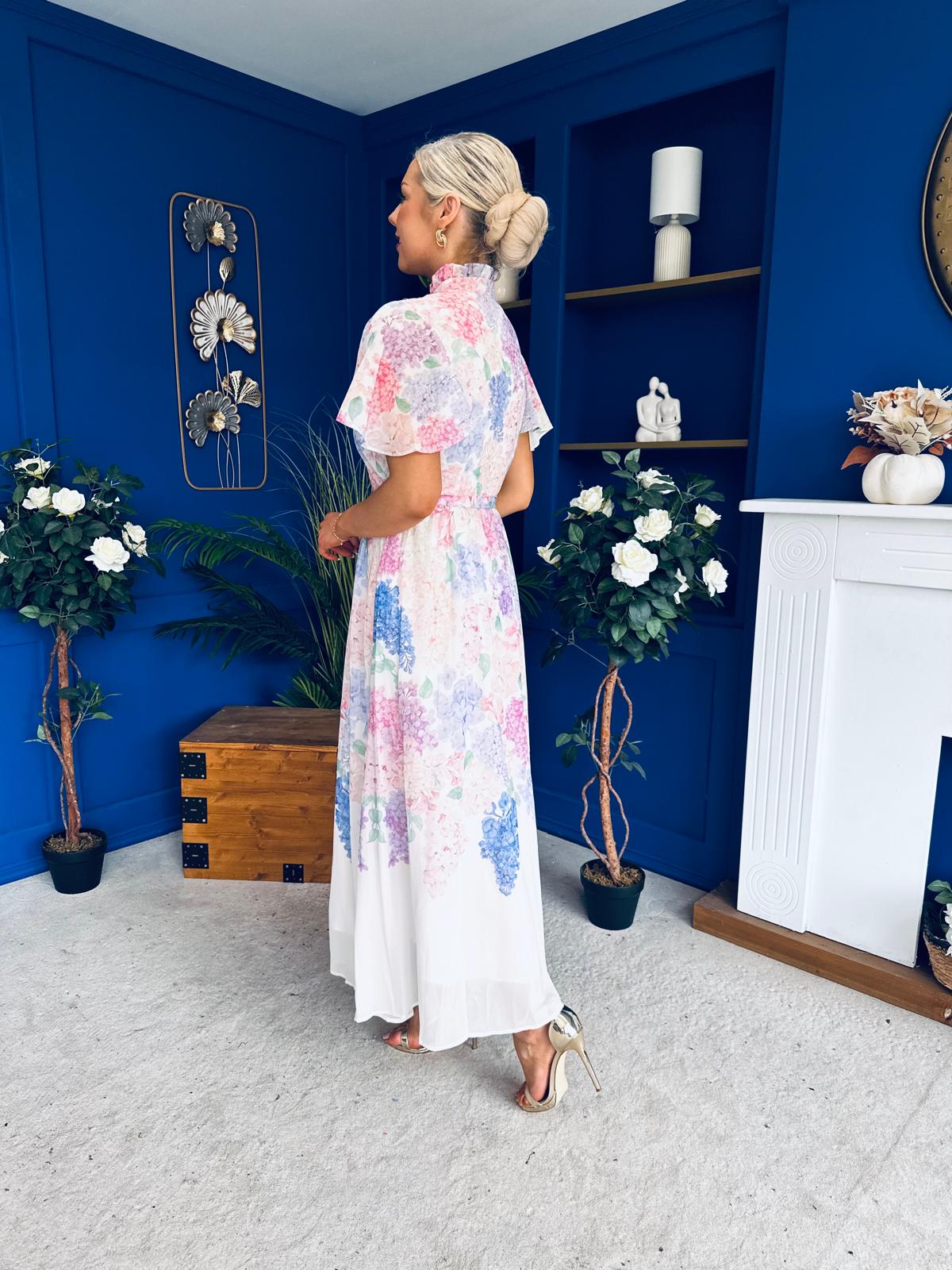 Gianna Detailed Occasion Dress Floral