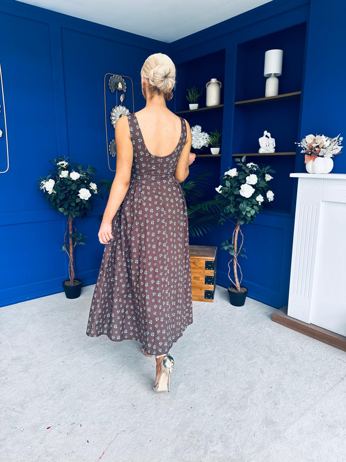 Delilah Detailed Occasion Midi Dress Coco