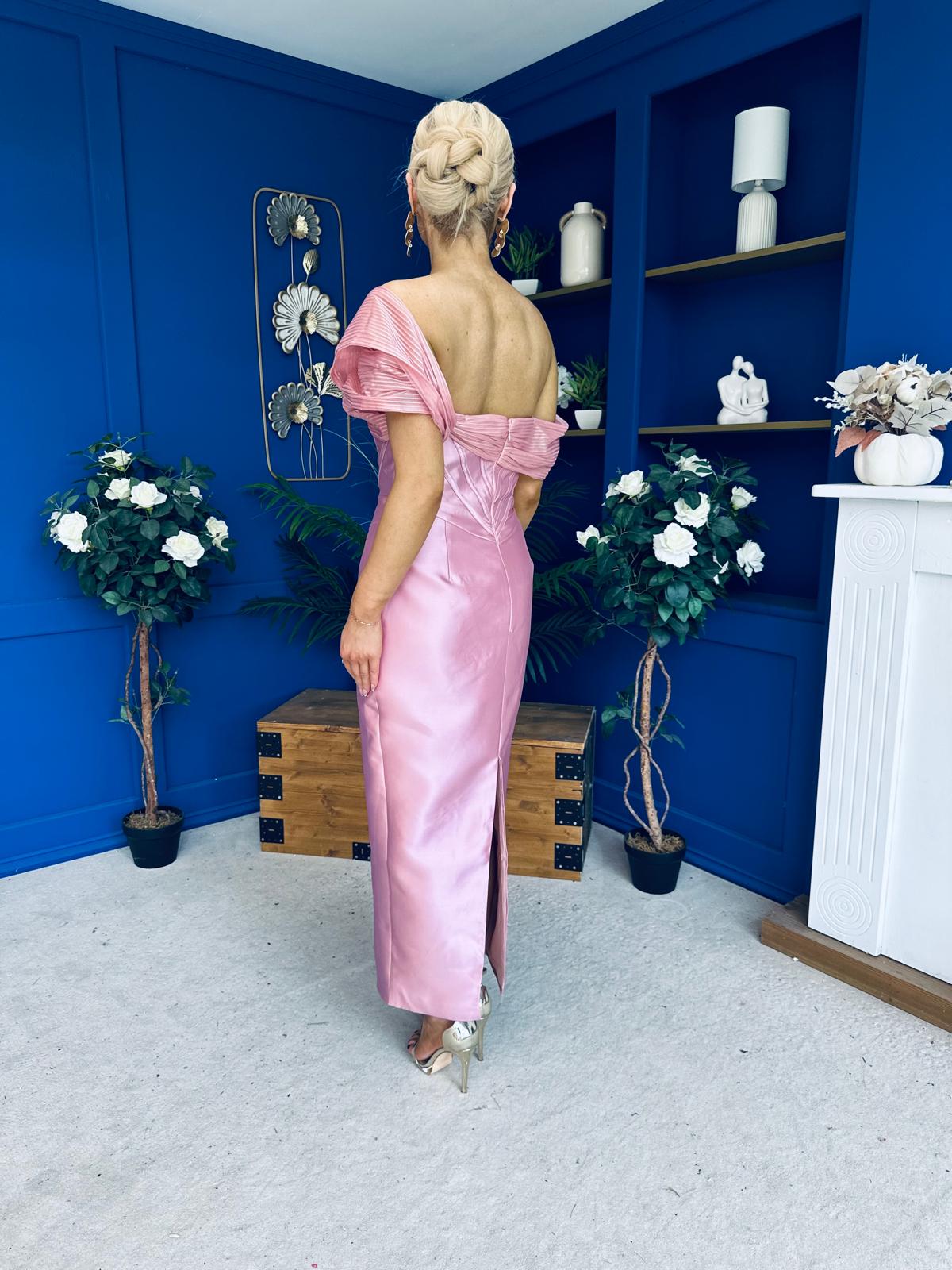 Henrietta Bandeau Occasion Dress Blush