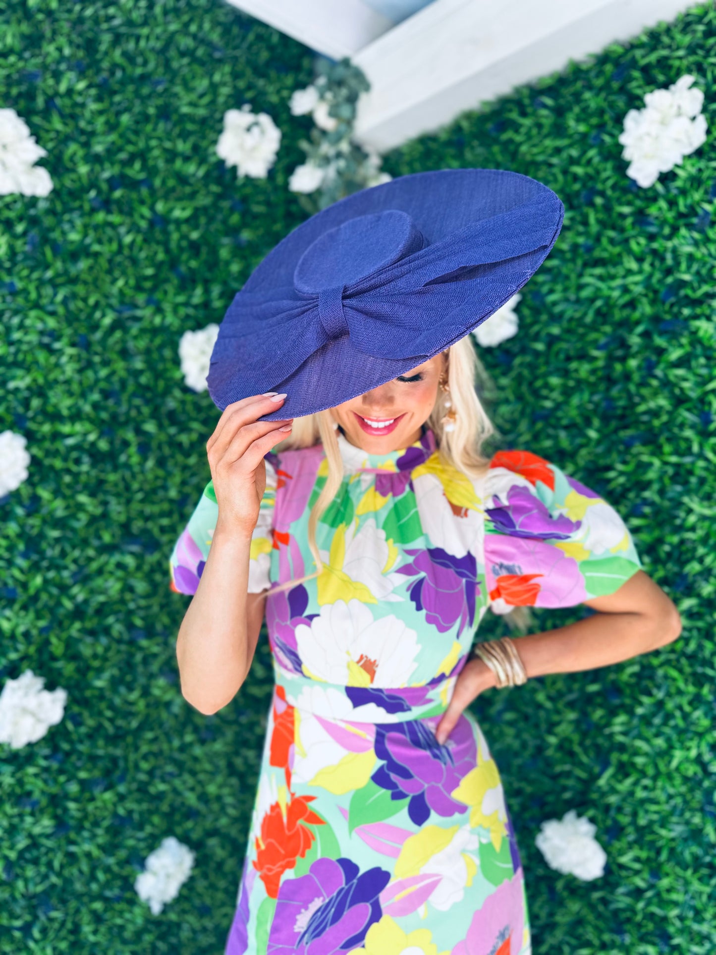 Lilith Puff Sleeve Midi Dress Multi Floral