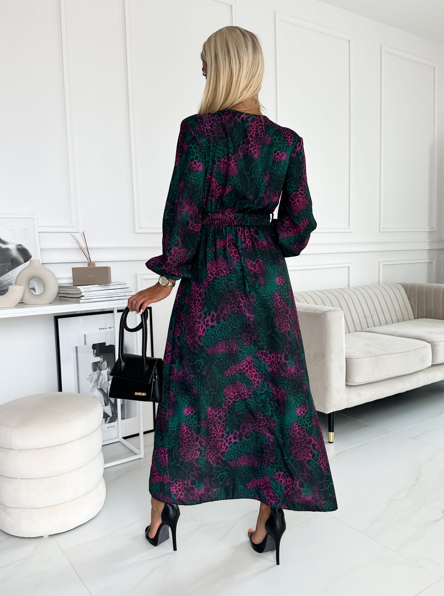 Ricki Midi Dress Animal Print