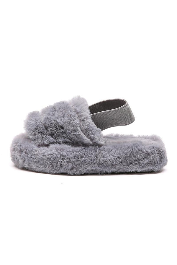 Kids Grey Slippers
