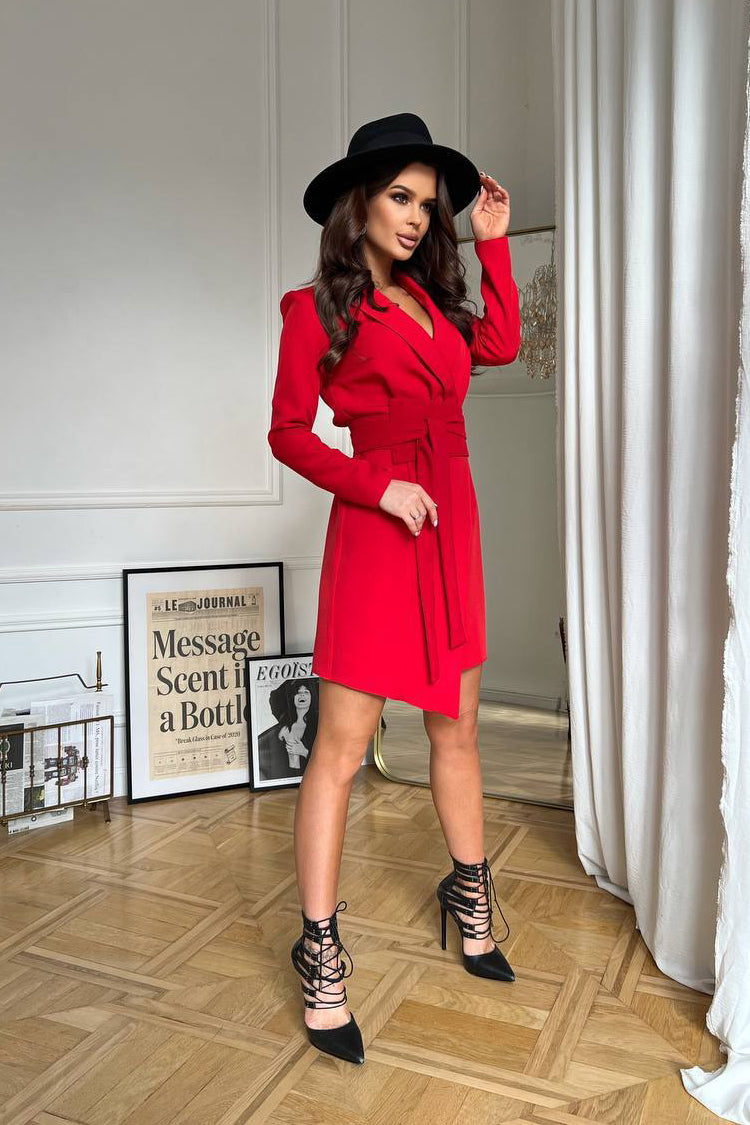 Sophi Blazer Dress Rouge