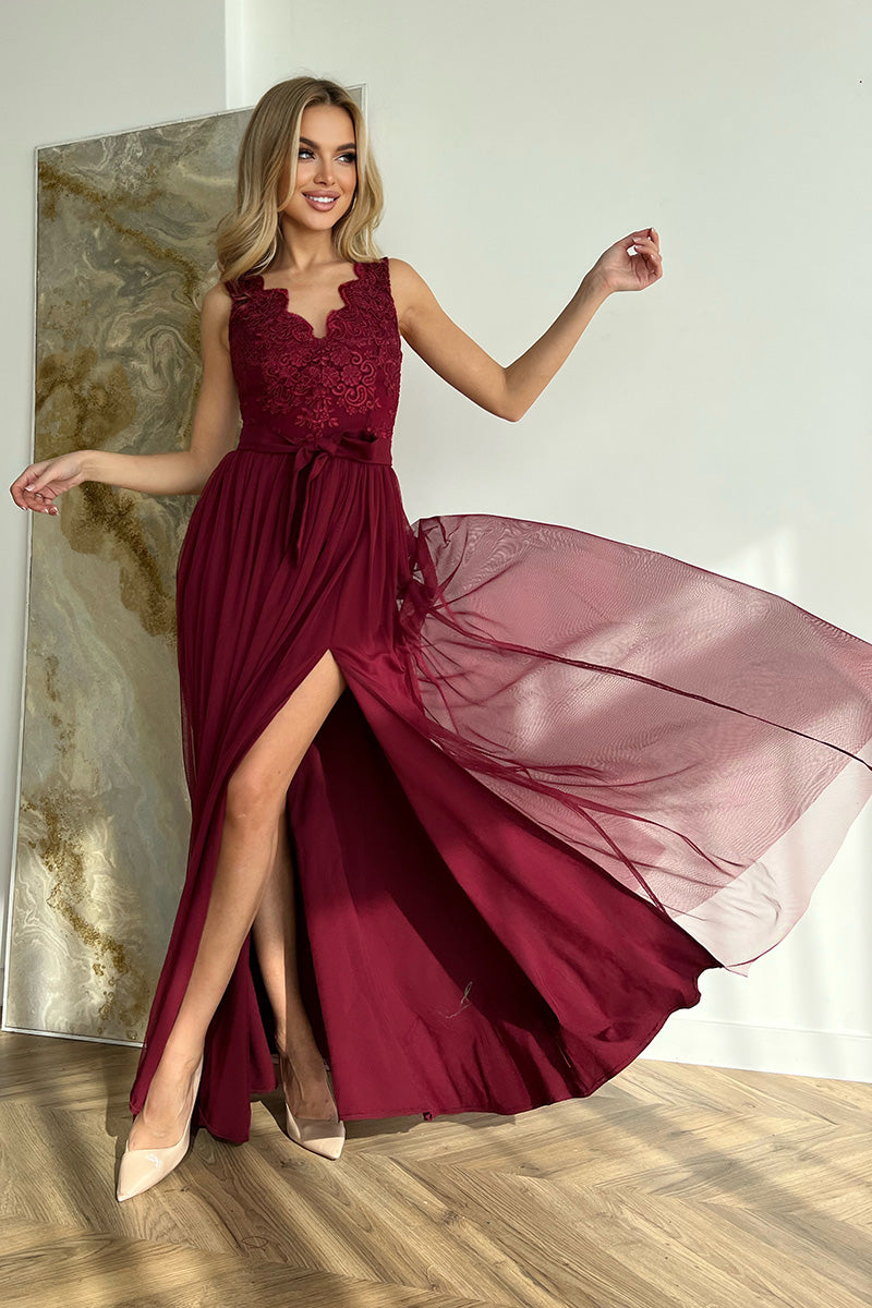 Cliona Maxi Dress Bordeaux