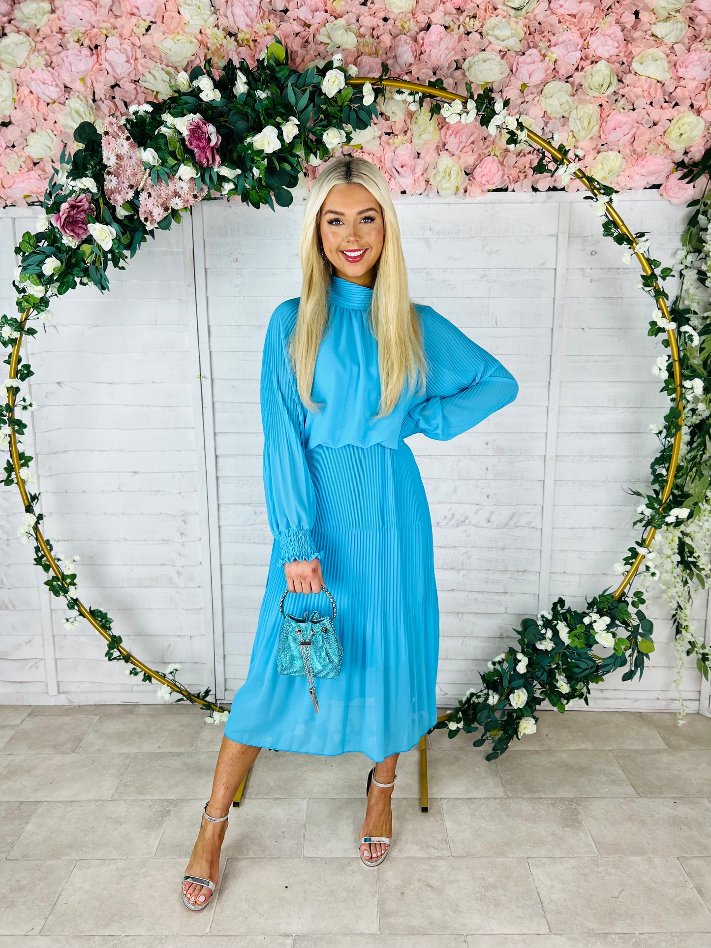 Henri Dress Cyan