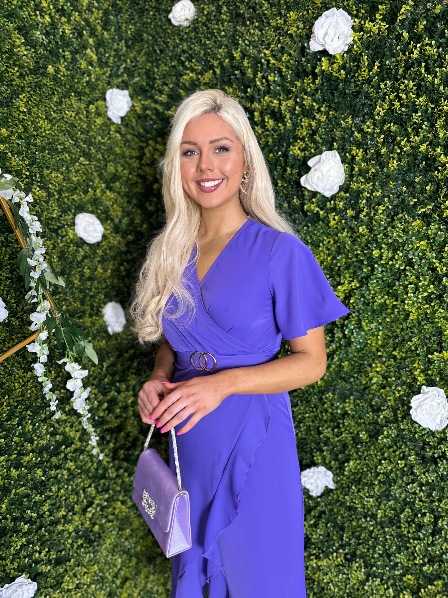 Quinn Midi Dress Purple