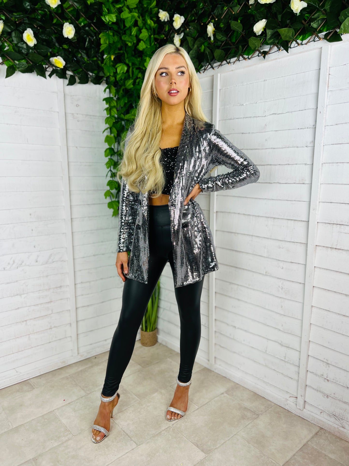 Niki Sequin Blazer